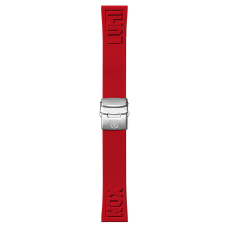 FPX.2406.30Q.K Luminox Genuine Rubber Strap - Red 24mm